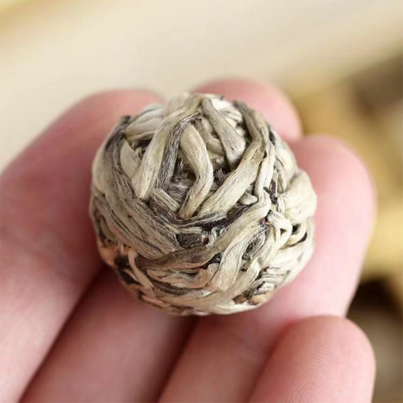 批发云南普洱茶叶古树茶白茶龙珠 月光白芽龙珠 可定制 散装500g