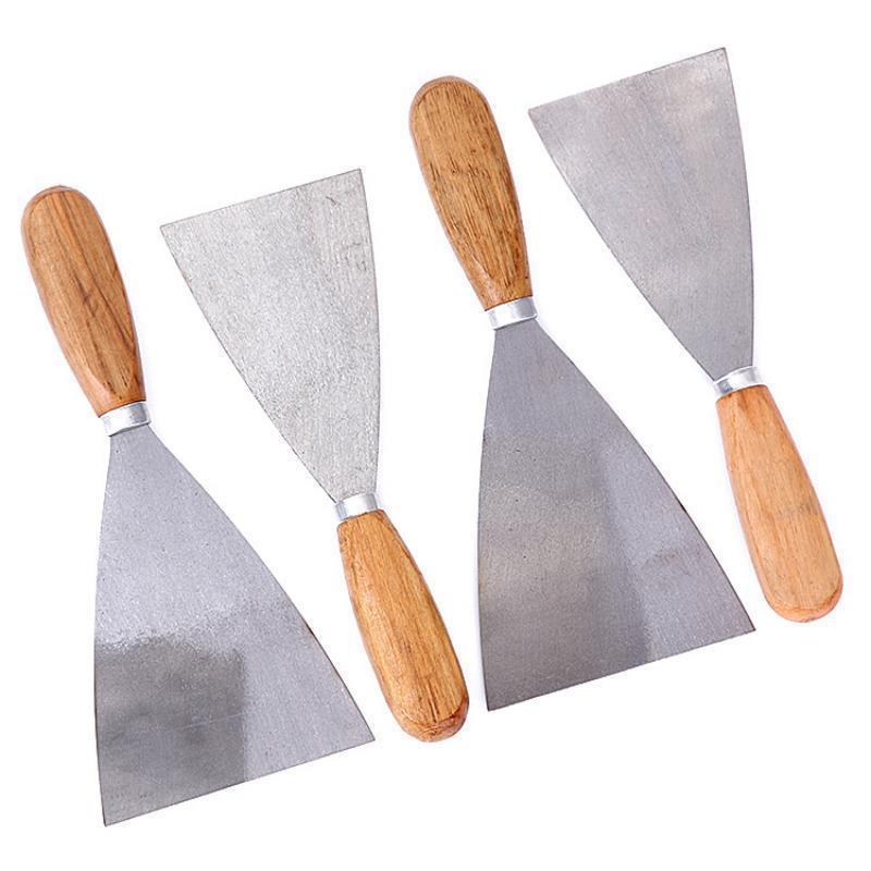 油灰刀加厚木柄腻子刀清洁铲刀刮腻子灰刀批墙工具铁质抹泥刀刮刀