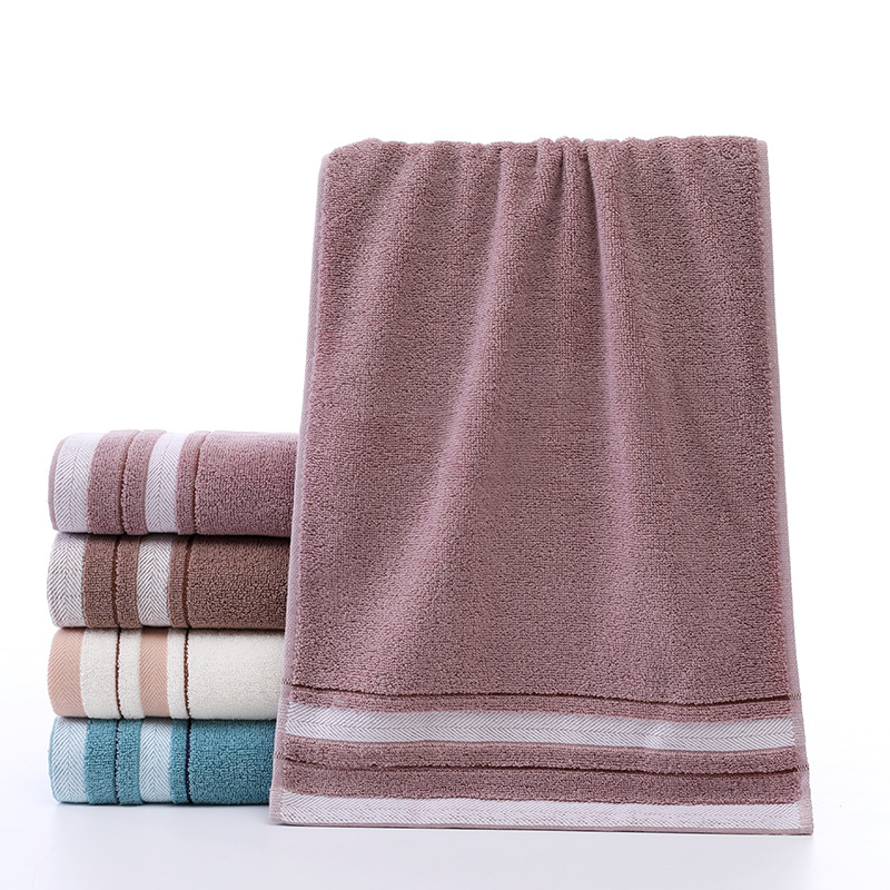 Towel Factory Wholesale Cotton Household Plain Face Wash Dark Soft Absorbent Towel Gift Hand Gift Face Towel Wholesale