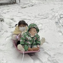 INS韩风儿童冬季滑雪板宝宝滑草玩沙玩具宝贝出游玩耍好伙伴