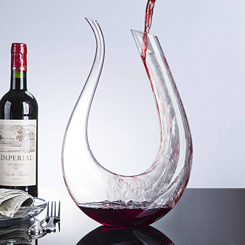 1500ml handmade crystal decanter red wine bottle brandy跨境