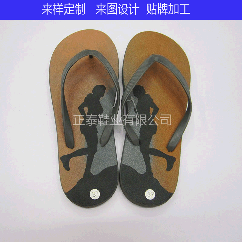 export foreign trade new casual adult eva flip flops flat heel beach sandals sample custom pattern flip flops