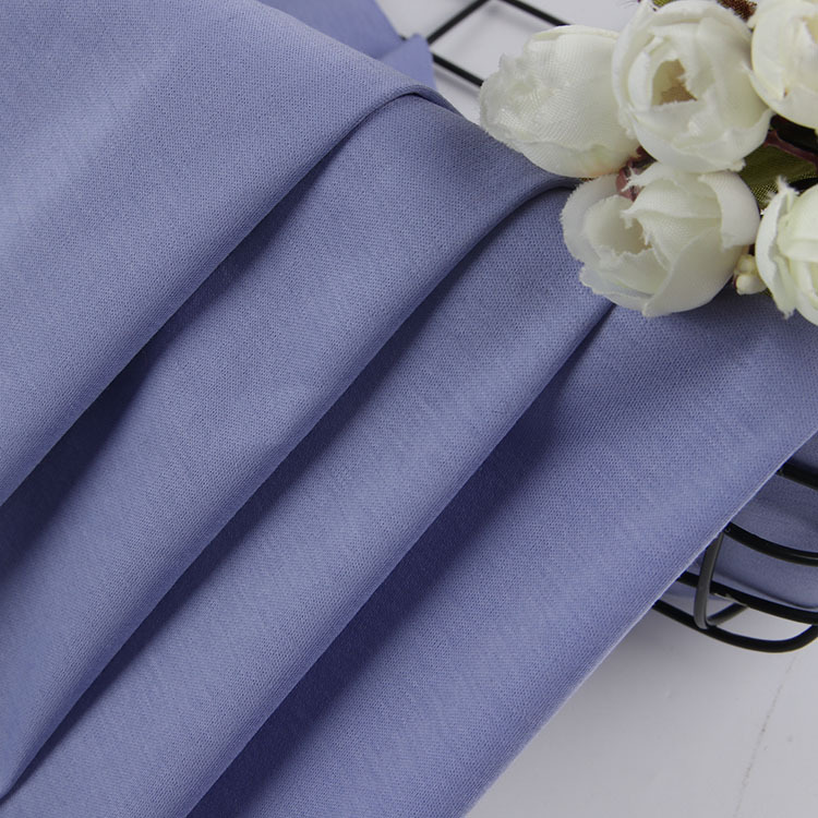 热销丝光棉双面春夏新款弹力t恤休闲高档服装爽滑面料现货供应