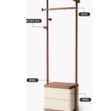 实木衣帽架落地卧室空间利用神器意式轻奢家用酒店衣架玄关挂衣架