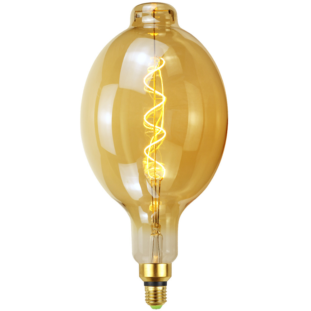 bt180大号爱迪生灯泡软灯丝单螺旋大尺寸吊灯光源暖光灯led节能灯