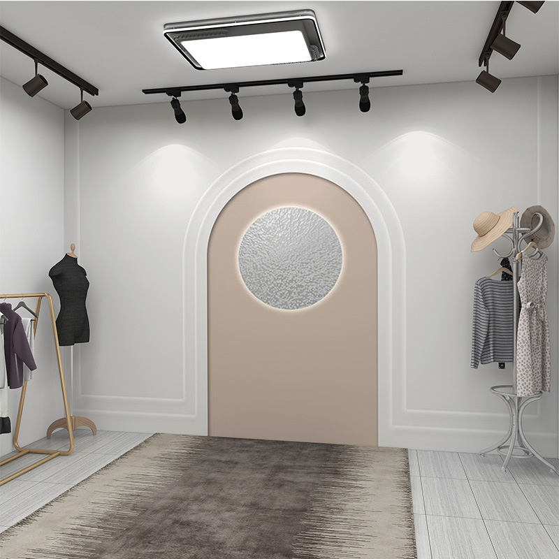 直播间背景墙3d立体壁纸网红女装服装店墙纸美容院高级感轻奢壁画