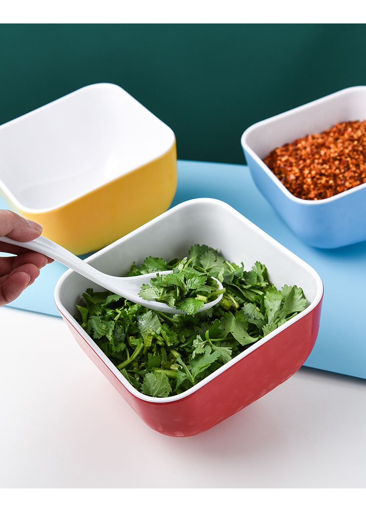 网红密胺火锅店餐具自助台调料碗串串香调味碗塑料酱料桶蘸料大碗