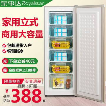 荣事达立式冰柜家用宿舍用小型小冰箱冷冻冷藏商用大容量无霜特价