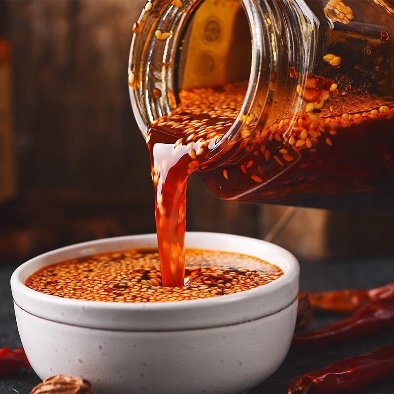 四川油泼辣子g香辣红油辣椒油麻辣调味料凉皮拌菜蘸料调味品调味