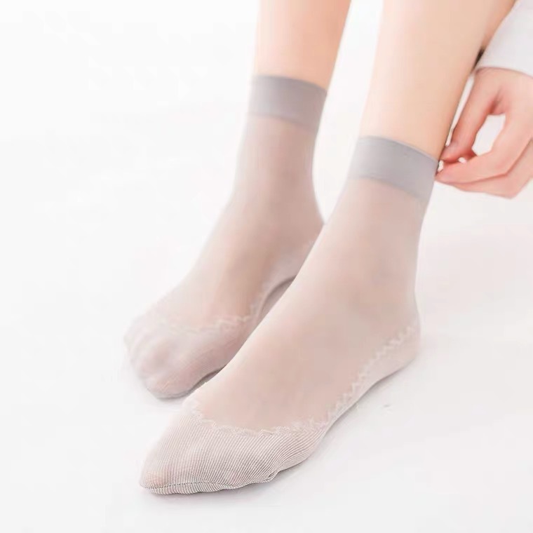 factory direct supply spring and summer socks mid-calf velvet short stockings sweat-absorbent invisible women‘s cotton bottom thin stockings wholesale