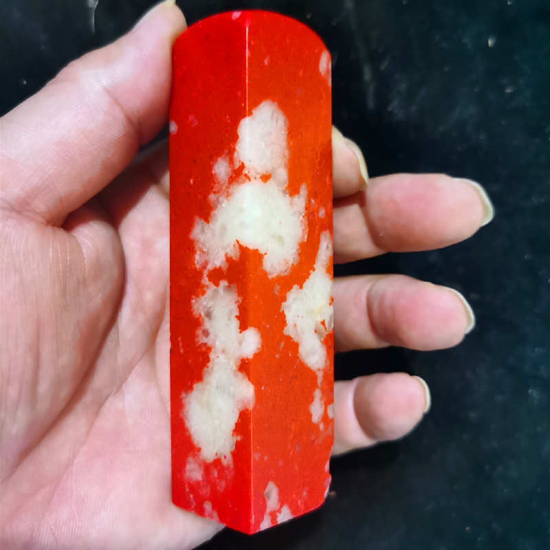 鸡血石人造昌化巴林仿鸡血印章玉玺书法篆刻姓名章料福建源头批发