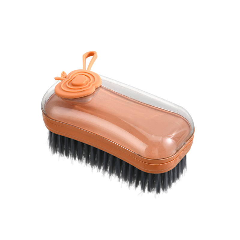 Automatic Liquid Adding Clothes Cleaning Brush Household Minimalist Plastic Brush Clothes Shoes Cleaning Scrubbing Brush New Shoe Brush Soft Fur