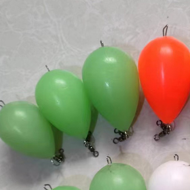 跨境助投器夜光浮球实心球钓鱼球远投助力球浮水20-100克渔具