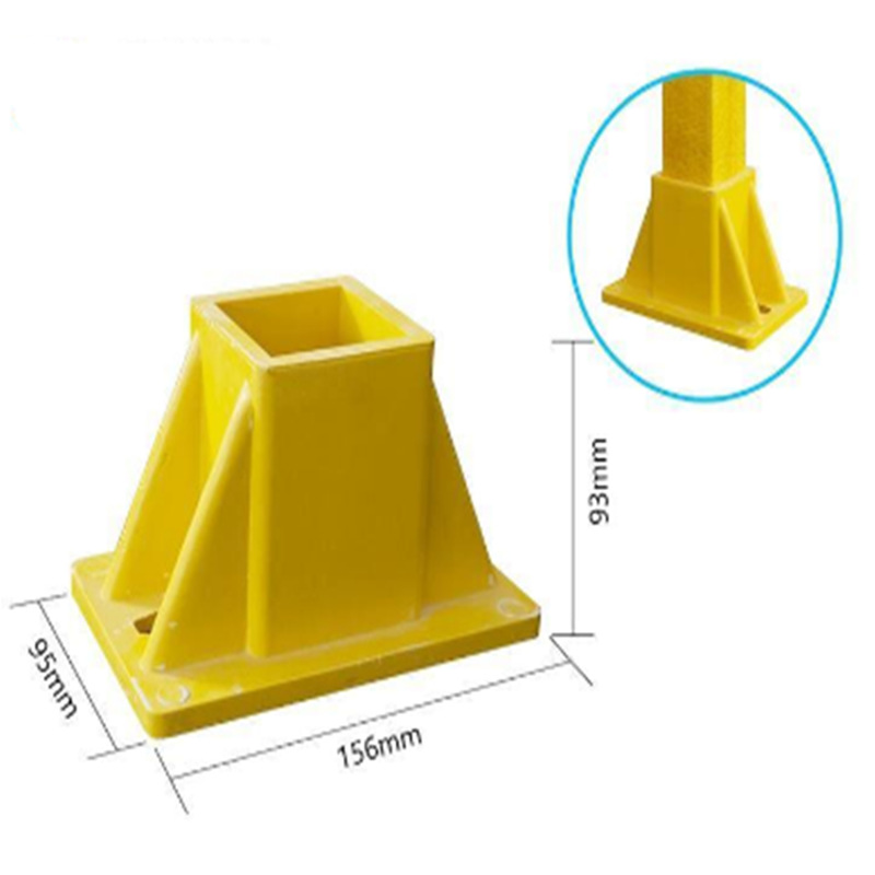玻璃钢围栏管连接件 方管圆管配件 弯头 底座 拐角 立体三通四通