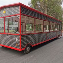 大型餐饮小吃车摆摊多功能餐厅款移动流动售货车多功能早餐快餐车