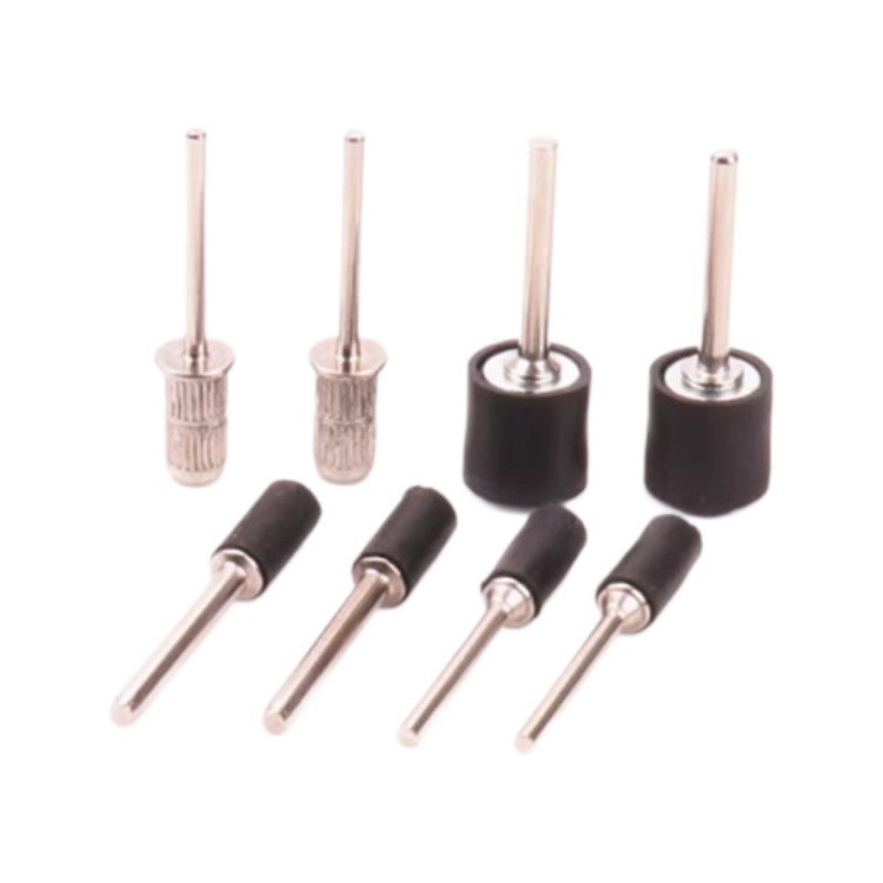 砂纸圈固定杆连接杆 橡胶柱轮砂圈轴柄径2.35mm 3.15mm