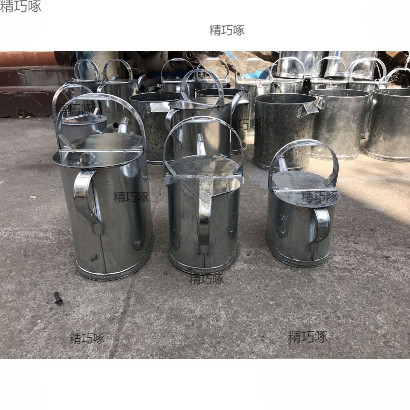 纯手工制作5l 12l 20l白铁皮加油桶长嘴油壶备用装油桶带盖-阿里巴巴