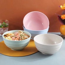 小麦秸秆碗日式大碗家用商用面碗泡面碗汤碗米饭碗稻谷壳防摔