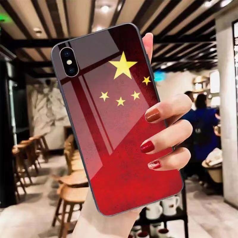 中国国旗手机壳iphone13国潮风xs五星红旗11苹果12promax防摔适用