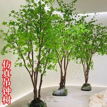 仿真榕树绿植摆件吊钟假树室内仿真银杏树客厅橱窗植物装饰落地