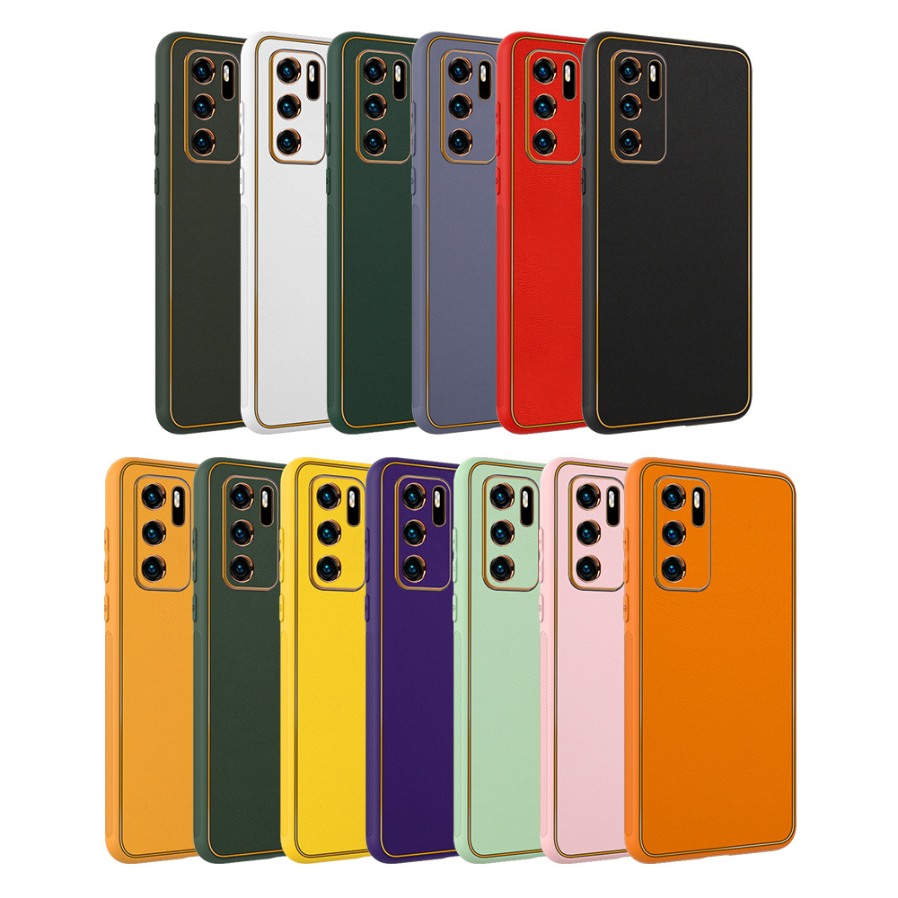 适用华为mate50/nova8se 荣耀70pro/magic4pro素皮版手机壳简约皮