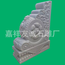 汉白玉石雕抱鼓石园林寺庙大殿木柱石头抱鼓庭院别墅门墩石鼓摆件