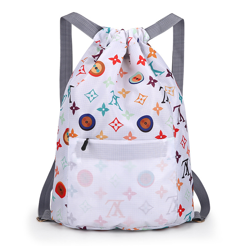 New Drawstring Backpack Student Schoolbag High Quality Backpack Color Backpack Printable Logo School Bag