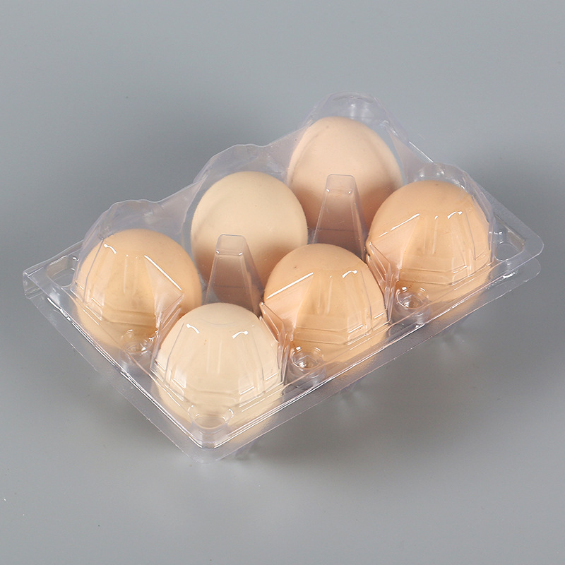 批发10枚塑料鸡蛋托 pvc吸塑托盘 透明鸡蛋盒 货源充足 加工定制