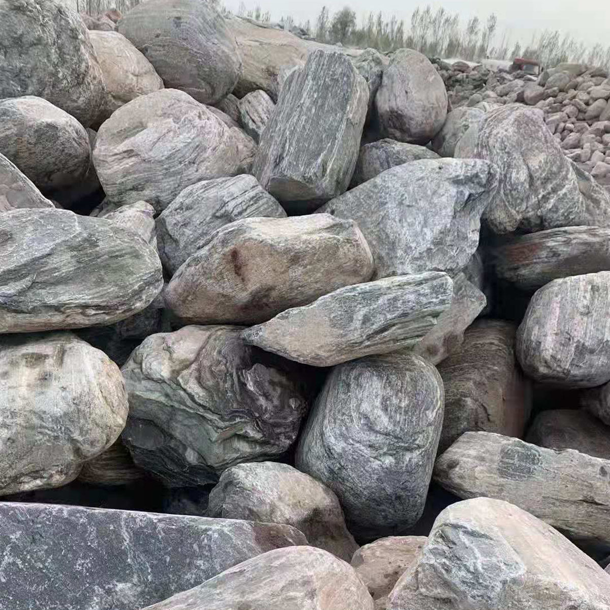 泰山石天然原石敢当观赏石奇石中大型园林石靠山景观石刻字庭院石