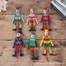 儿童玩具木偶中号士兵拉线木偶 木质卡通小丑玩偶拉线娃娃可定制