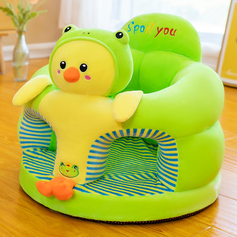 new anti-fall baby learning seat cartoon plush toy baby learning to sit small sofa bump proof safe and odorless