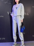 韩系时尚高级感灰色休闲运动套装女2023今年流行卫衣卫裤两件套潮