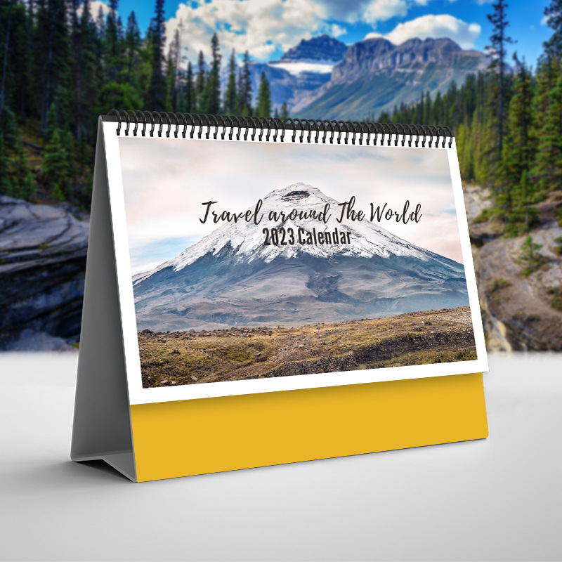 2023年全球风景名胜自然地理台历 环游世界旅行风光创意日历-阿里巴巴