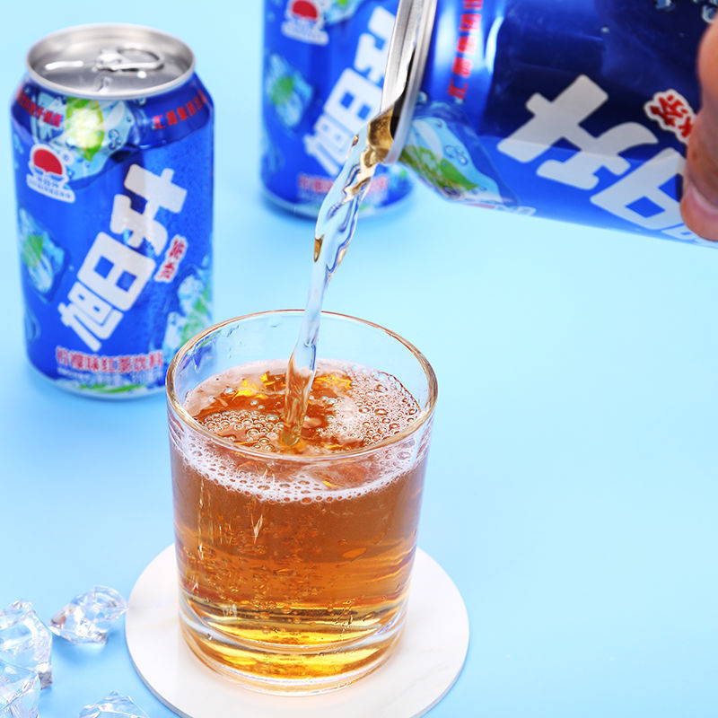 20听装 旭日升冰茶冰红茶饮料整箱批发 易拉罐装 柠檬味凉茶-阿里巴巴