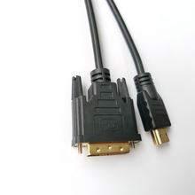 3米HDMI转DVI纯铜高清视屏线电脑电视显卡延长数据线转接头转接线