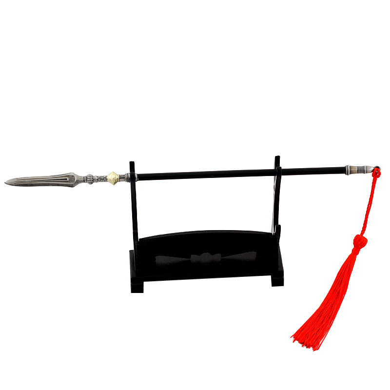 三国金属冷兵器赵云豪龙胆长枪关羽张飞合金模型小号武器摆件玩具