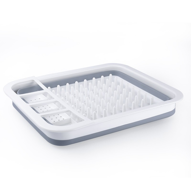 Kitchen Folding Detearing Dish Rack Multifunctional Sink Storage Basket