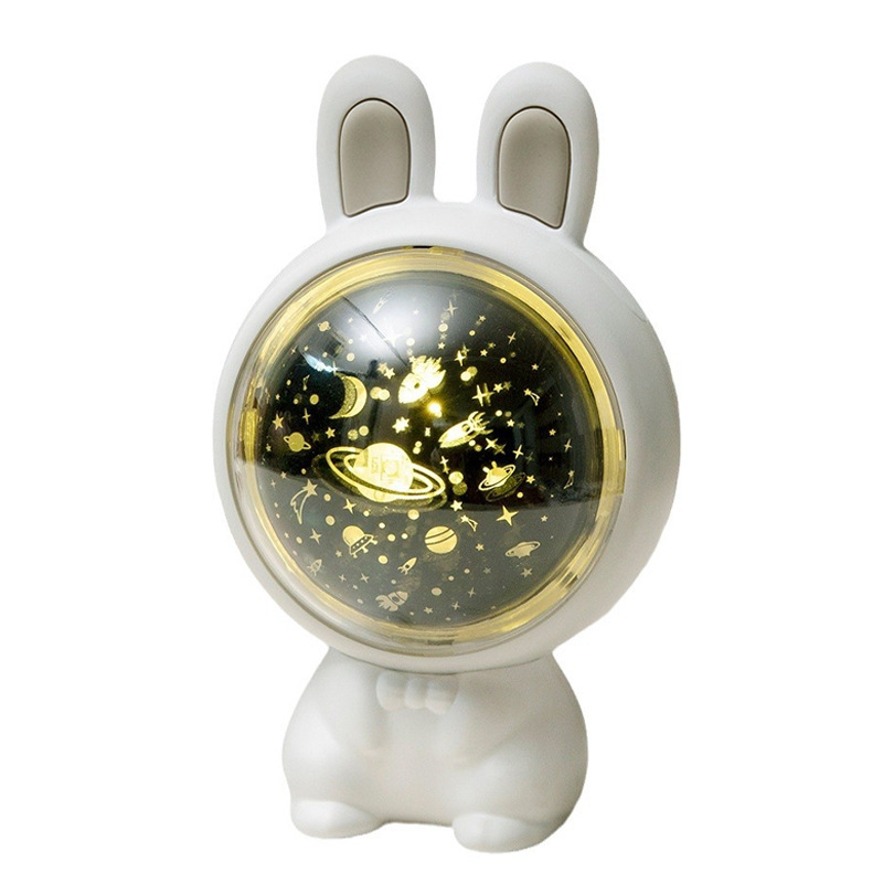 Creative Rabbit Star Light Projection Lamp Children's Birthday Gifts Gift Multi-Pattern Atmosphere Indoor Projection Small Night Lamp