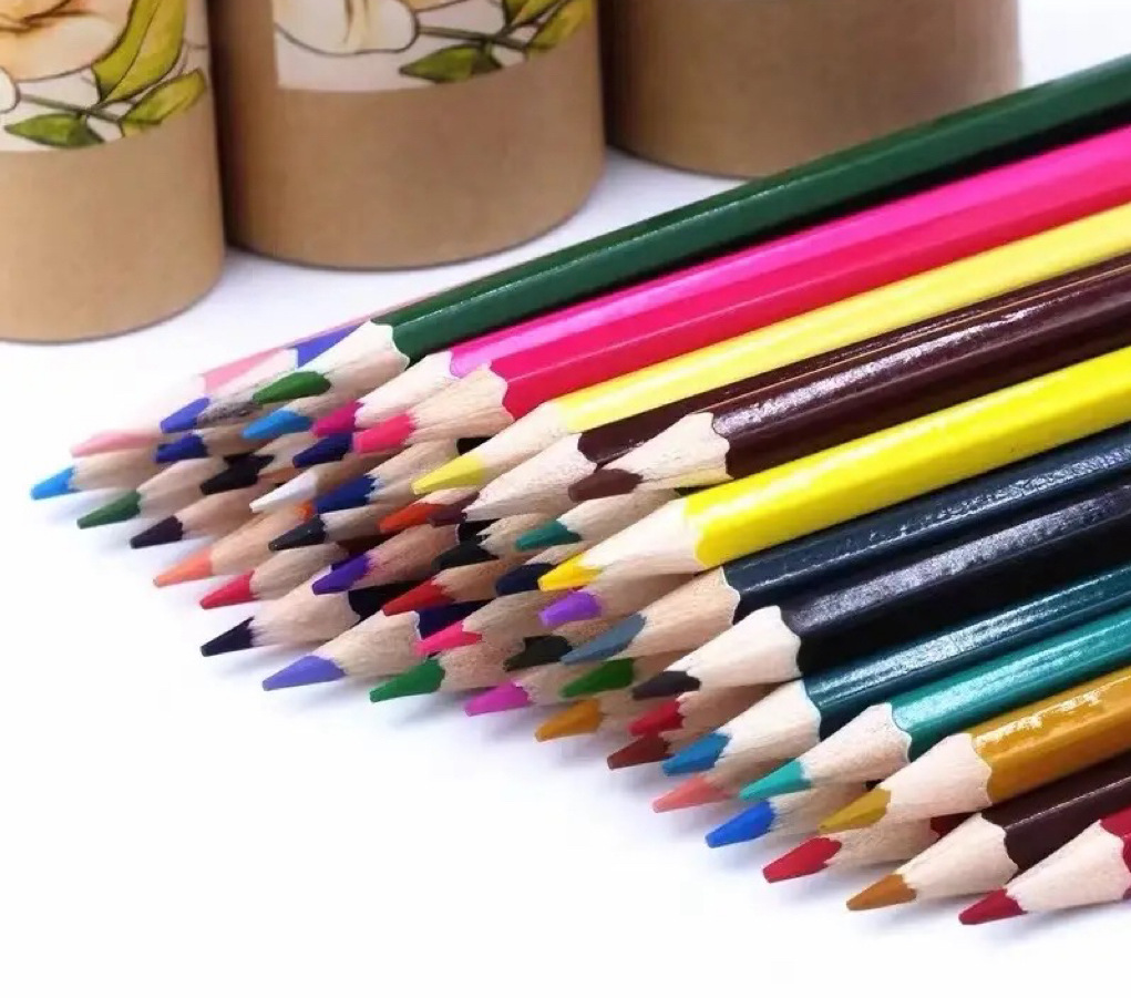 Classic Elementary School Student Colored Pencil Set 36 Color Children Stationery Pencil Paper Tube Pencil Cross-Border Wholesale