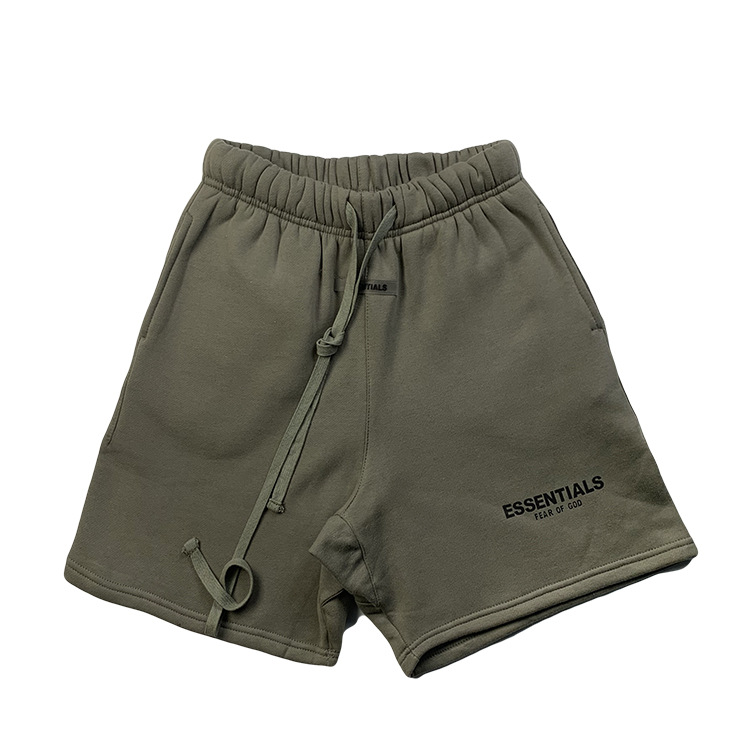 fear of god复线essentials 抽绳反光fog加绒短裤高街五分裤男女