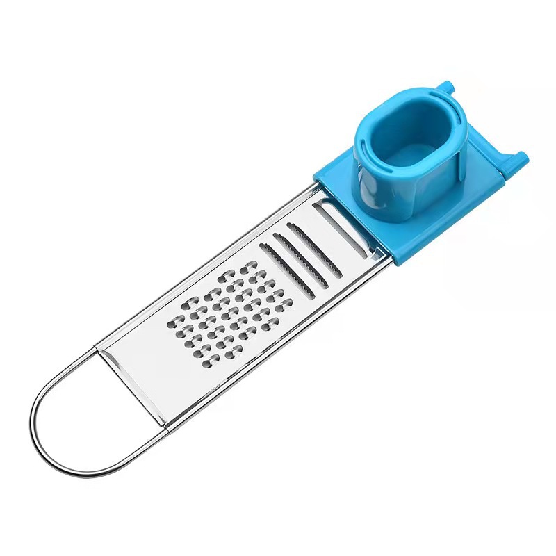 multi-function garlic container loofah planer stainless steel peeler three-in-one potato grater scraper tool