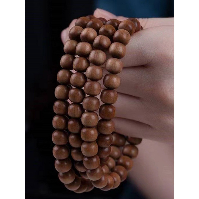 印度迈索尔老山檀手串男女黑肉沉水老山檀香木佛珠108颗手链念珠
