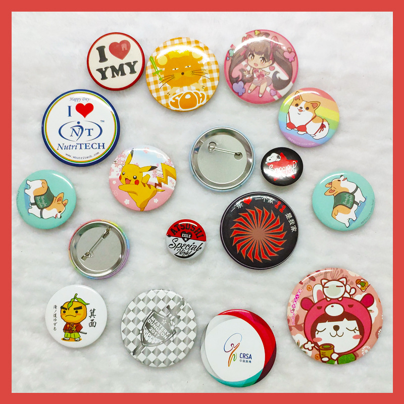 厂家直供马口铁胸章卡通动漫周边徽章创意个性企业校园马口铁胸章