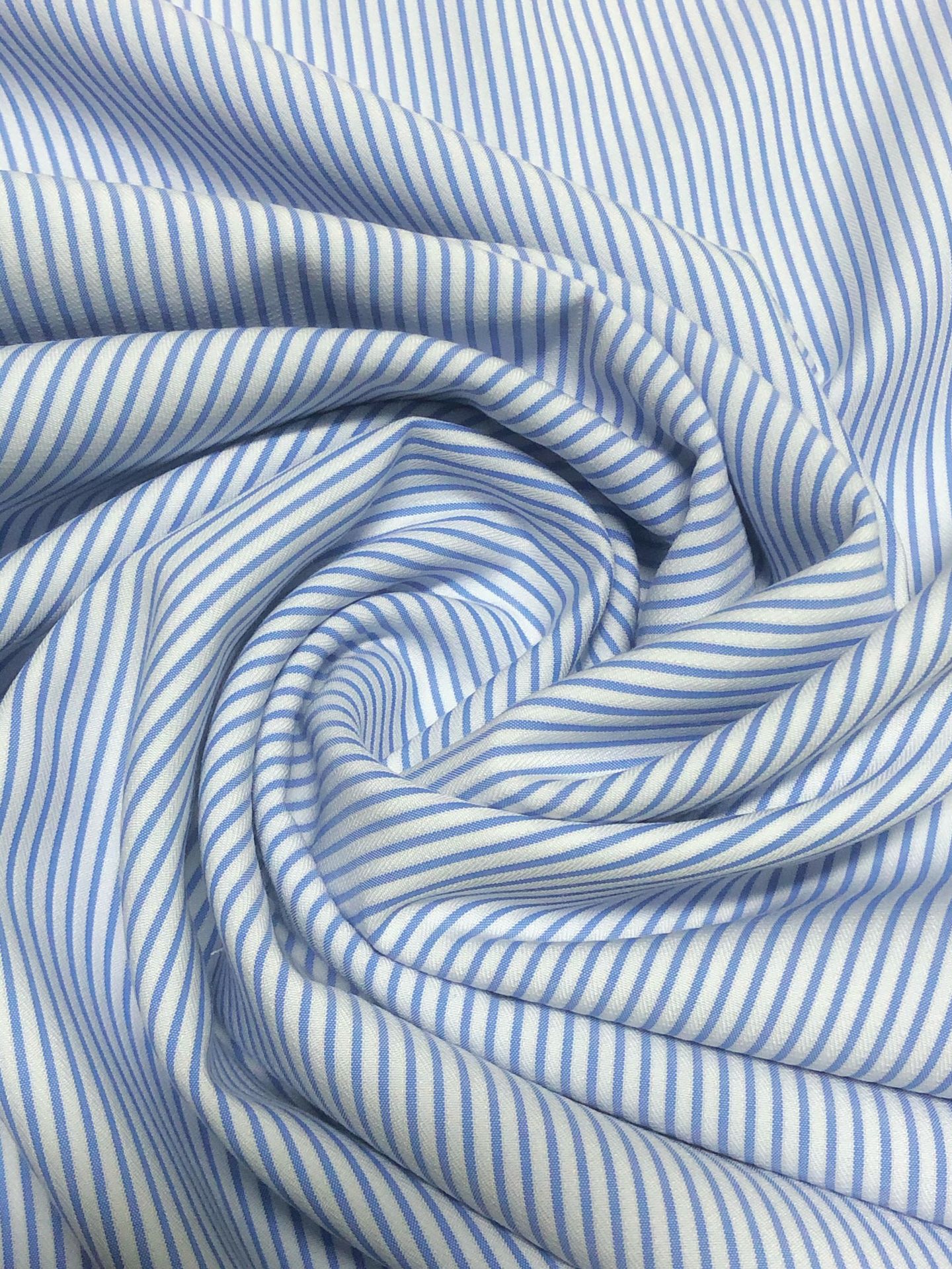 竹纤维衬衫面料时装休闲服免烫职业装校服涤纶条纹衬衣布料