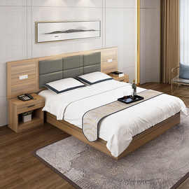 五星级酒店专用床「酒店床宾馆标间床头软包民宿公寓家具商用客房