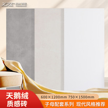 佛山瓷砖800X800通体砖子母配套柔光瓷砖地砖奶油白墙砖地板砖