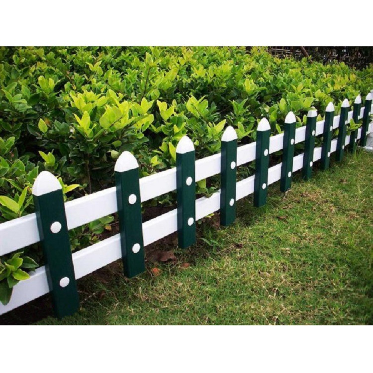 定制公园绿化带草坪护栏别墅花园pvc栏杆小区塑料栏杆塑钢护栏