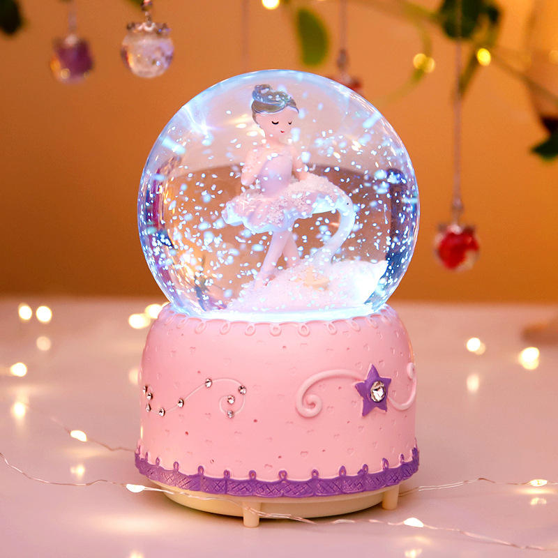 音乐盒水晶球儿童跳舞芭蕾女孩八音盒女童小学生公主女生生日礼物