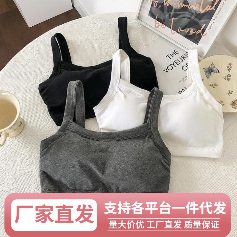 nk抹胸内衣女新款一体式打底吊带背心女学生韩版裹胸美背运动文胸