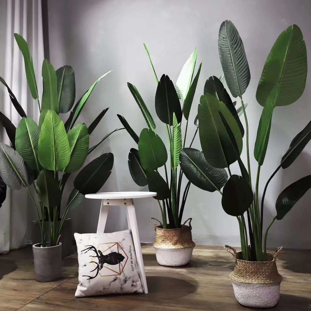花摆件旅人蕉植物大型北欧树女装店假花防真天堂鸟绿植小盆栽
